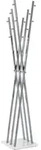HAKU Garderobenst&auml;nder chrom, wei&szlig; - Metall, B/H/T: 35x186x35 cm - Silber