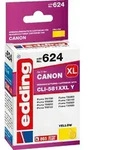 Edding EDD-624 Druckerpatrone, gelb kompatibel zu Canon CLI-581XXLY, Gelb, 10,5 ml, 1