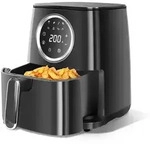 Aigostar Odin 30YCN Hei&szlig;luftfritteuse 1400W 4,2 Liter Airfryer - Schwarz