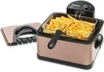 Bestron XL &Ouml;l-Fritteuse, 4 Liter, sp&uuml;lmaschinengeeignet, 2000 W, Farbe: Kupfer -