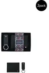Tommy Hilfiger Herren-Geldb&ouml;rse und Anh&auml;nger AM0AM07931 BDS schwarz - Schwarz