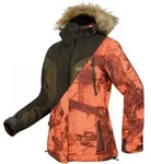 Hart Altai-J Damen Wendejacke Camo Blaze orange braun L - Gr&uuml;n - L