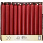 30 Tafelkerzen &Oslash; 2,1 cm &middot; 19,6 cm bordeaux - bordeaux