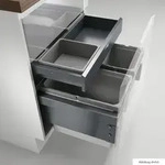 Naber Abfallsammler Cox&reg; Base 360 S/600-3 mit Base-Board, anthrazit, ohne Biodeckel,