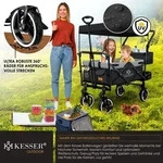 KESSER&reg; Bollerwagen Faltbar GTS-9100 mit Dach Handwagen Transportwagen klappbar