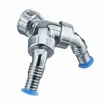 HAAS Doppelschlaucht&uuml;lle Save 1 & 3/4 f&uuml;r Unterputzsiphon mit R&uuml;ckflussverhind -