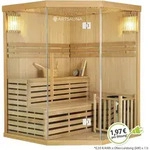 Artsauna Saunakabine Espoo150 Premium mit Saunaofen &ndash; 3 Personen &ndash; Hemlock Holz,