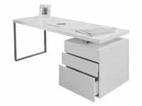 SalesFever Schreibtisch inkl. Container 180 x 85 cm| Hochglanz lackiert |...
