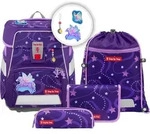 Step by Step Ranzen-Set SPACE, 5-teilig - Dunkelviolett/Lila