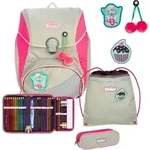 Scout Schulranzen Alpha Set 4-teilig Pink Cherry beige - Beige