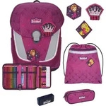Scout Schulranzen Safety Light Sunny II Set 5-teilig Diamond Princess violett -