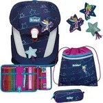 Scout SUNNY II Lightweight Blue Star Schulranzen-Set 5-tlg., 19,5 l, ergonomisch -