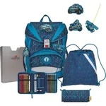 DerDieDas Schulrucksack Set 5-tlg. Ergoflex Blue Speed 2023 - Blau