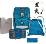 DerDieDas Schulrucksack Set 5-TLG. Ergoflex Trendsport 2023 - Blau