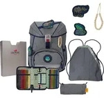 DerDieDas Schulrucksack Set 5-tlg. ErgoFlex Exklusiv ECO Blue Planet 2023 - Grau