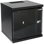 Serverschrank 10 Zoll, 6 HE, HMF Netzwerkschrank 31,2 x 30 x 32,7 cm, Schwarz