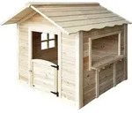 HOME DELUXE - Spielhaus DER GRO&szlig;E PALAST - Natur ohne Bank - es Holz -...