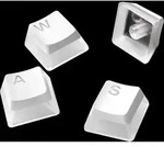 PrismCaps (wei&szlig;/transparent, DE-Layout) - Wei&szlig;