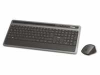 HAMA Tastatur- und Maus-Set KMW-600, schwarz/anthrazit