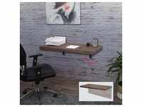 Wandtisch MCW-H48, Wandklapptisch Wandregal Tisch, klappbar Massiv-Holz 100x50cm