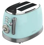 Cecotec Vintage 800, 2 Scheibe(n), Blau, Chrom, Edelstahl, Tasten, Niveau,
