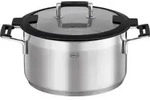 R&Ouml;SLE Kochtopf SILENCE PRO &Oslash; 24 cm - Schwarz/Silber