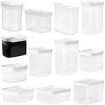 EMSA Optima, Container, Rechteckig, 1 l, Transparent, Wei&szlig;, Styrol-Methylmethacrylat