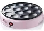 Bestron Poffertjes Maker im Retro Design, Mini Pfannkuchen Automat, mit