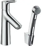 Hansgrohe Talis S - Waschtischarmatur mit Push-Open-Ablaufgarnitur und...