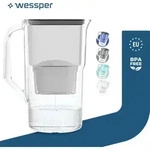 Wessper D1 SOLID 2,8 L Wasserfilterkanne Schwarz mit AquaMax Filter - Schwarz