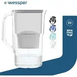 Wessper D1 SOLID 2,8 L Wasserfilterkanne Grau mit AquaMax Wasserfilter - Grau