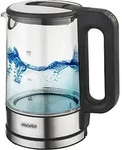 Mesko Home MS 1301B elektrischer Wasserkocher 1,7 L 2200 W Schwarz, Edelstahl,