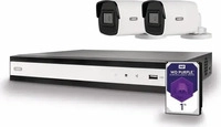 ABUS TVVR36422T, ABUS Komplett-Set mit NVR TVVR36422T und 2 PoE Mini-Tube-Kameras