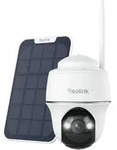 Reolink Argus PT+Solarpanel, 2K+ 5MP 2,4/5GHz WiFi &Uuml;berwachungskamera Aussen Akku,