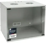Serverschrank 19 Zoll, 9 HE, HMF Netzwerkschrank 51 x 40 x 45 cm, Lichtgrau