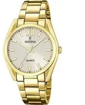 Festina Damen Uhr Casual Edelstahl Armbanduhr gold UF20640/1 - Beige