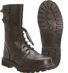 Franz. Kampfstiefel mit Schnallen, 43 - Schwarz - 43