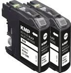KMP Tintenpatrone passend f&uuml;r Brother LC123BK Black Doublepack