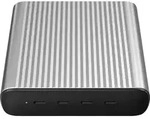 HyperJuice - Netzteil - 245 Watt - Ausgangsanschl&uuml;sse: 4 - Silber - Schwarz/Silber