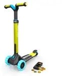 BERG Kinderroller Nexo f&uuml;r Kinder ab 2 Jahren klappbar Magnet-Deck Lime -...
