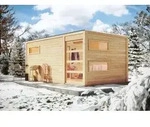 Karibu Saunahaus Au&szlig;ensauna Gartensauna Hygge unbehandelt ohne Zubeh&ouml;r 38mm