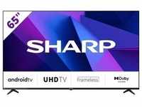 SHARP 65FN2E Android TV, 164 cm (65 Zoll), 4K Ultra HD, ohne Rahmen