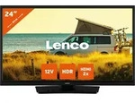 Lenco LED-2423BK - 24-Zolll Fernsehen mit 12-V-Kfz-Adapter, schwarz - Schwarz
