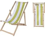 Eichhorn Outdoor, Kinder-Sonnenstuhl - Braun/Gelb/Wei&szlig;