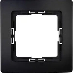 Kopp 308450066 Abdeckrahmen 1-fach Paris mattschwarz - Schwarz