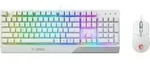 Tastatur + Maus &ndash; AZERTY &ndash; MSI &ndash; Vigor GK30 Combo White FR &ndash;