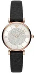 Emporio Armani Damen Armbanduhr Schwarz / Ros&eacute;gold AR11387 - Schwarz