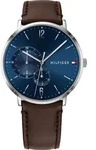 Tommy Hilfiger Herrenuhr 1791508 - (zf060a) - Dunkelblau/Braun