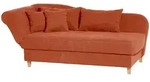 Max Winzer Recamiere mit Armteil links klappbar Selma - Velourstoff terracotta -