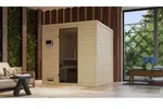 Karibu Sauna Innensauna Mojave Fronteinstieg Ofen 9 kW integr. Strg 196x195x200 cm